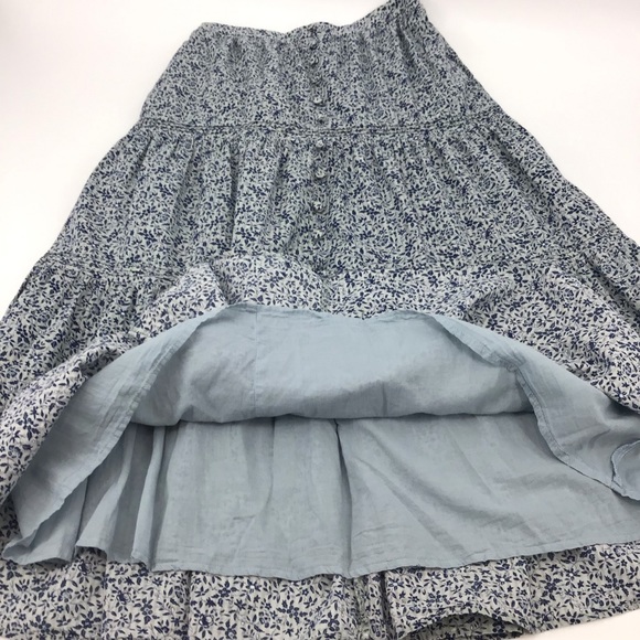 Madewell Button Front Tiered Maxi Skirt in Florentine Floral - Picture 11 of 15